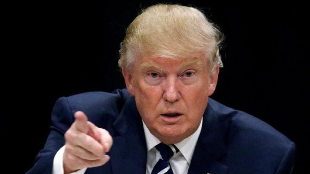 El presidente electo Donald Trump en un acto de campaña.