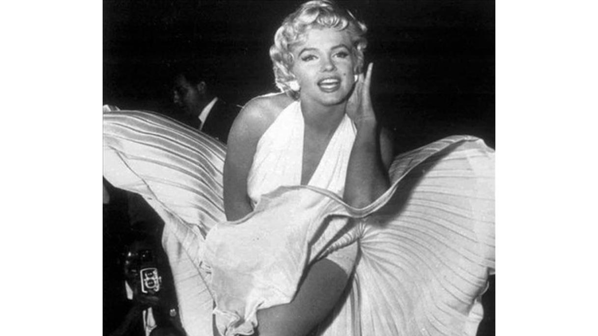 Una imagen de archivo de Marilyn Monroe en 1954.