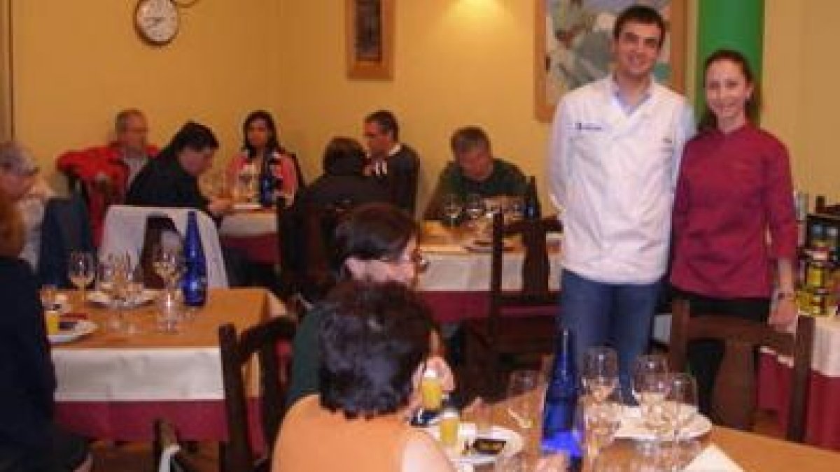 Un momento de la demostración de productos gourmet, ayer en Vega