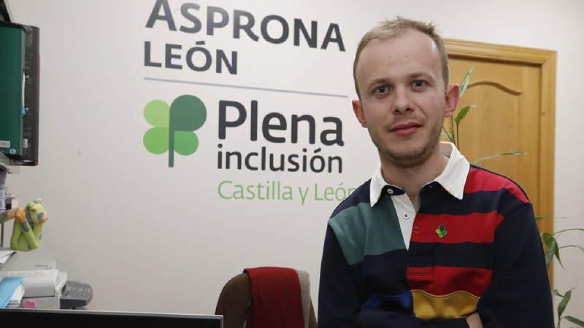 Diego Abad es el representante de Asprona-León en la federación de entidades de personas con discapacidad intelectual Plena Inclusión Castilla y León. RAMIRO