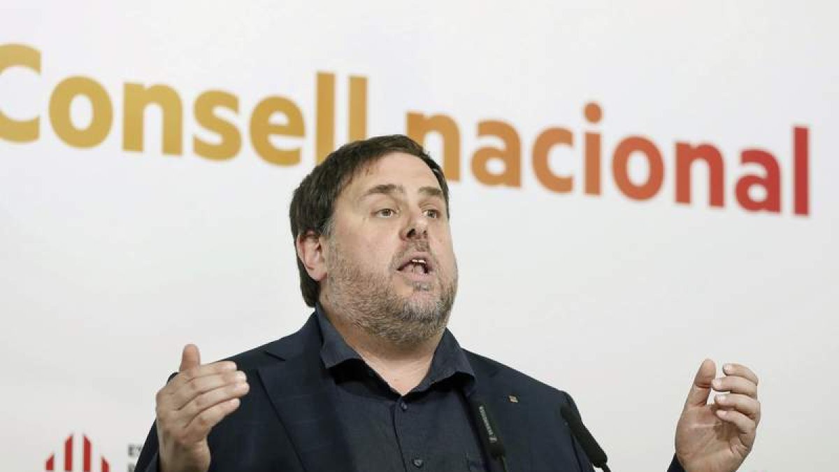 El exvicepresidente de la Generalitat, Oriol Junqueras. ANDREU DALMAU