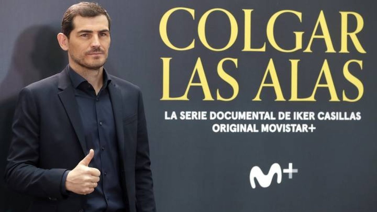 Casillas, en una imagen de archivo, durante la presentación del documental sobre su carrera. J. J. GUILLÉN