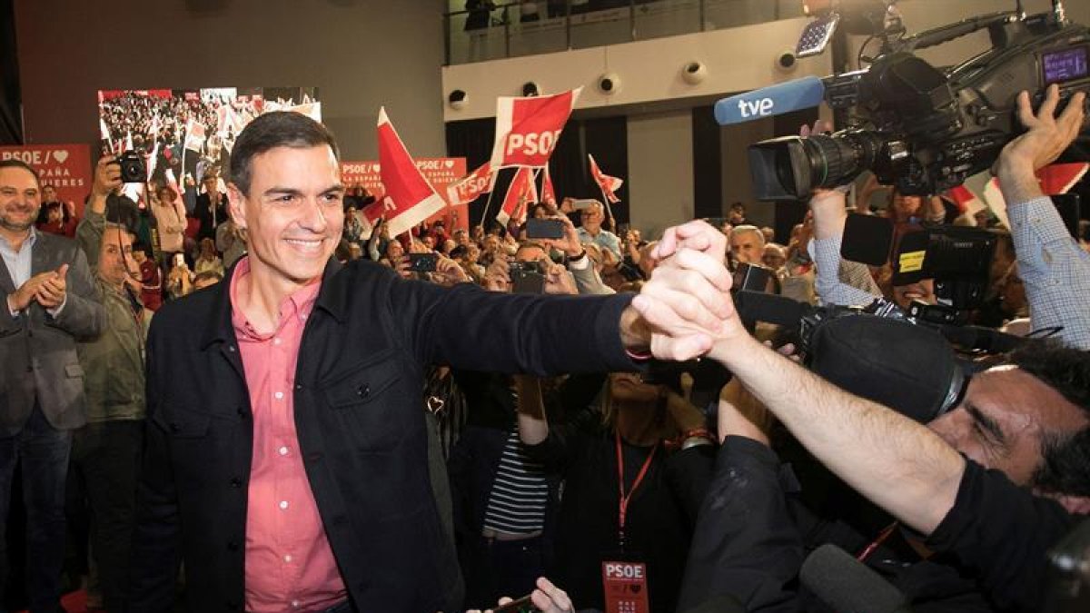 Sánchez, el viernes en Castellón.
