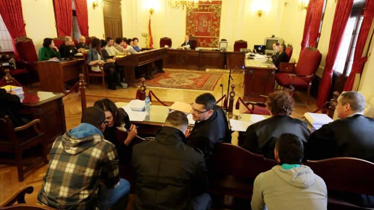 Sala de la Audiencia Provincial donde se celebra el juicio.