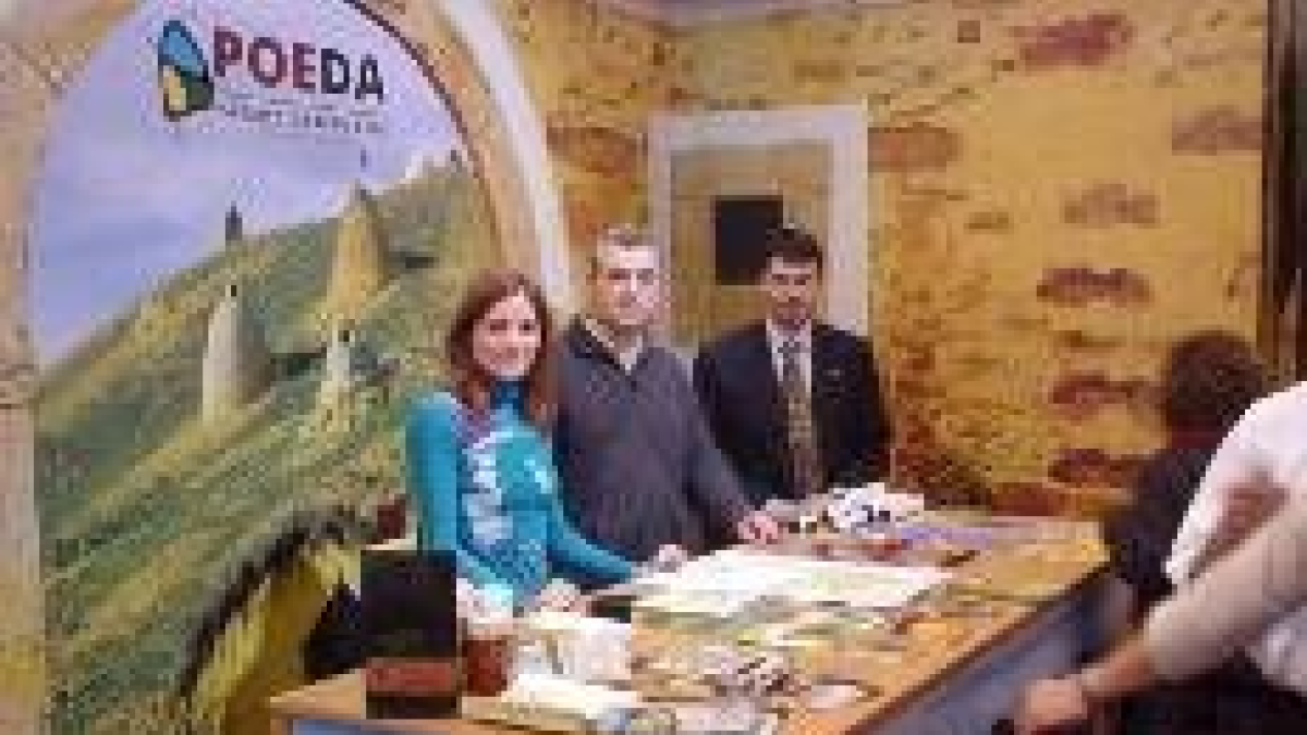 Uno de los stands promocionales que Poeda ha puesto en marcha en sus últimas actividades