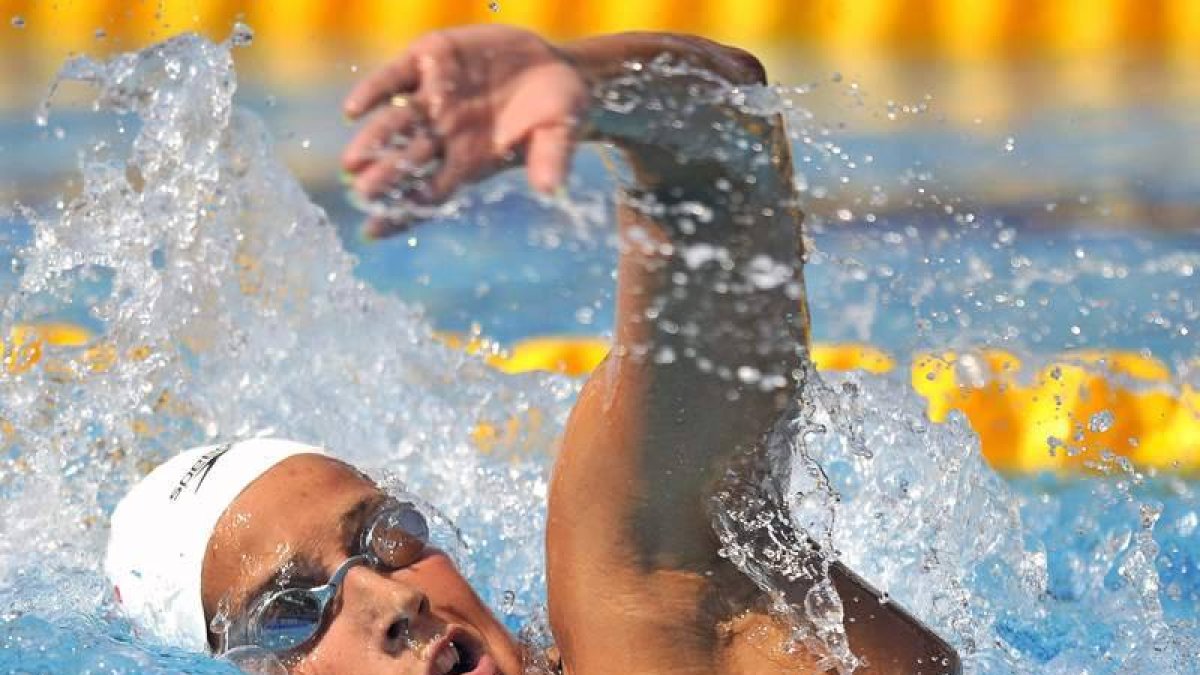 Érika no pudo sellar en la piscina del Acuatic Center el pase a la final de los 800 metros libres.
