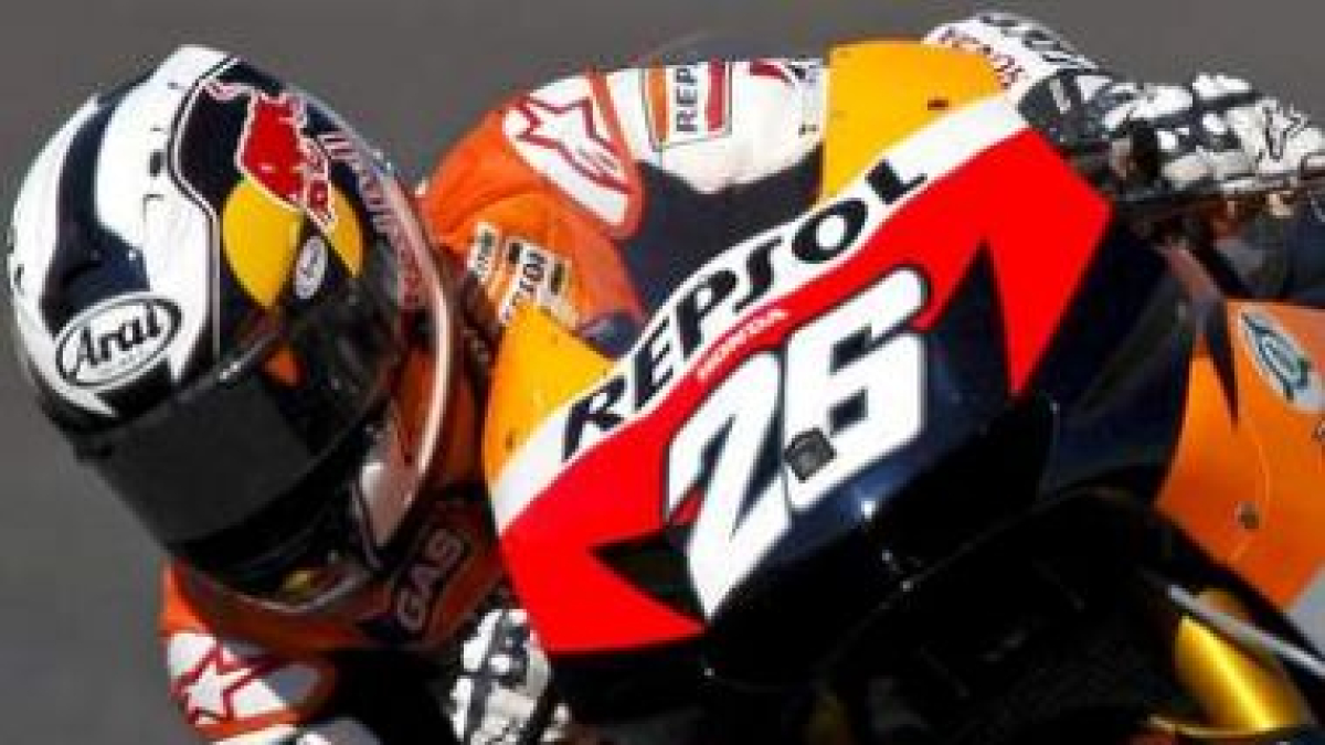 Dani Pedrosa durante la jornada de entrenamientos libres.