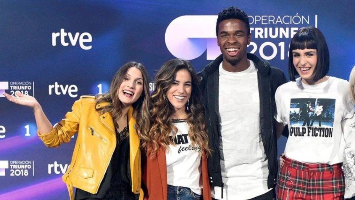 Sabela, Julia, Famous y Natalia, cuatro de los nueve exconcursantes de OT 18 que participarán en la Gala de Eurovisión.