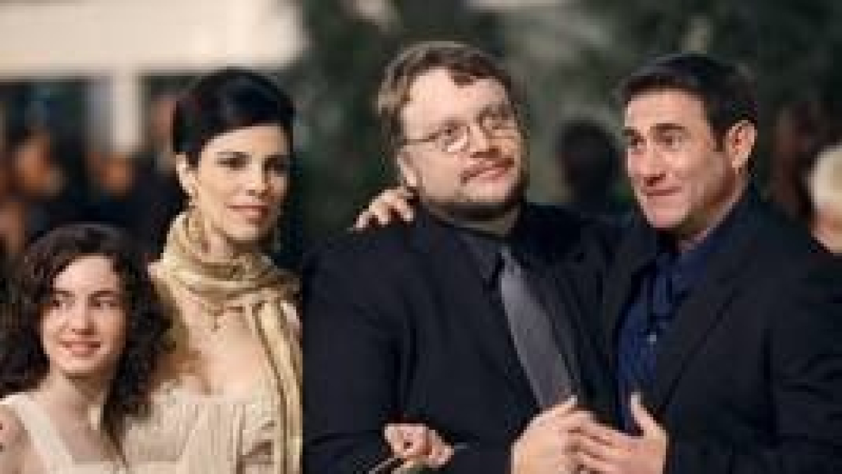 Ivana Baquero, Maribel Verdú, Guillermo del Toro y Sergi López
