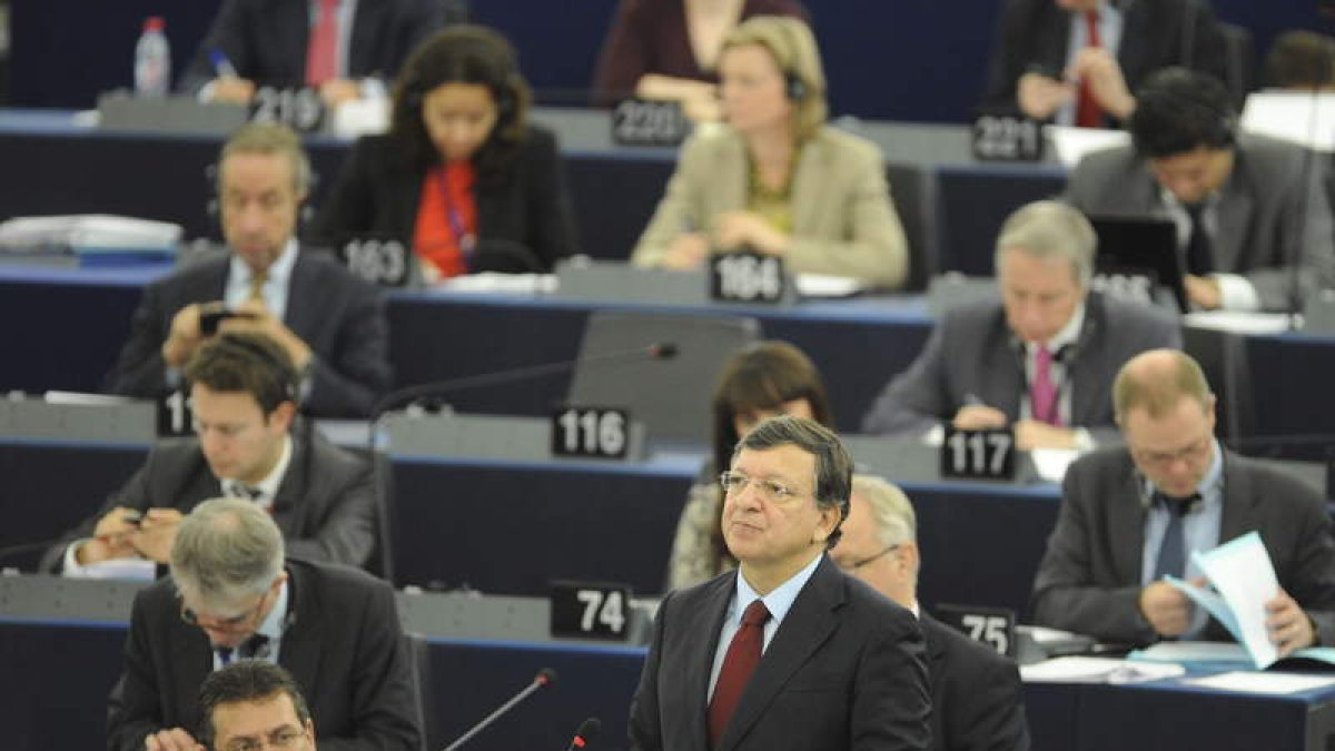 Imagen de archivo de uno de los últimos encuentros en la sesión plenaria del Parlamento Europeo.