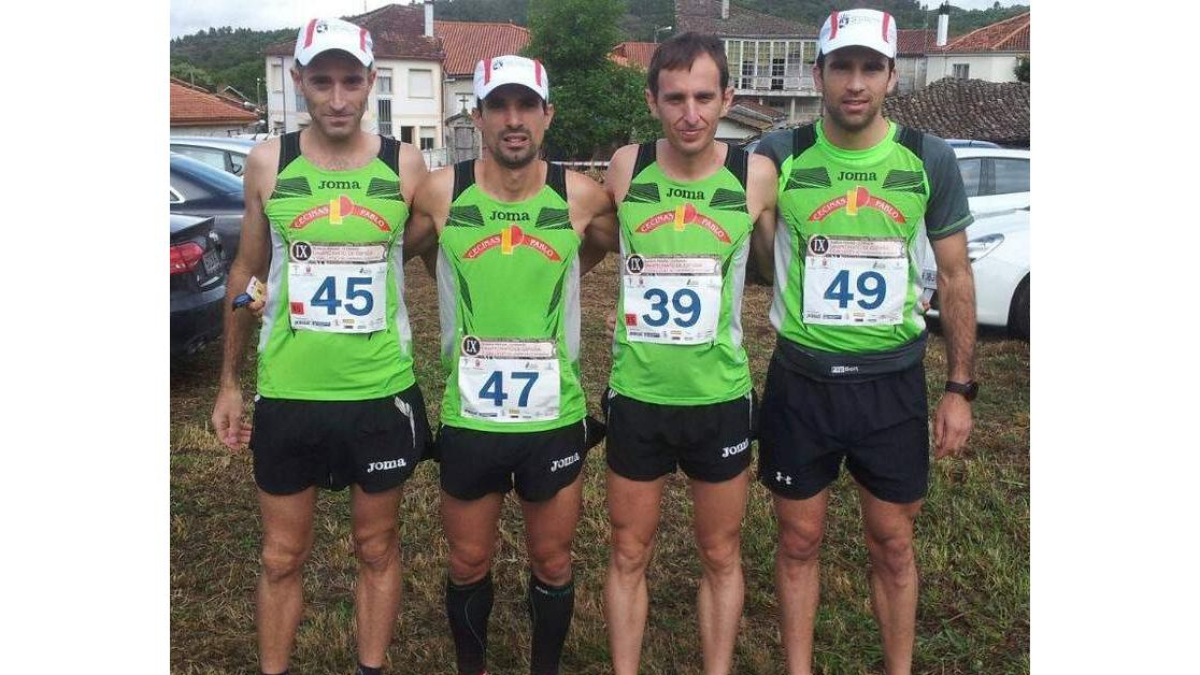 Alberto, Jorge, Gustavo y Leandro, oro para el CA La Bañeza.