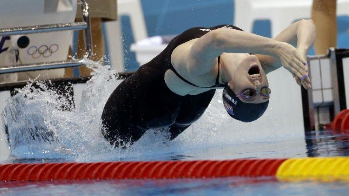 Missy Franklin, durante los Juegos de Londres del 2012.