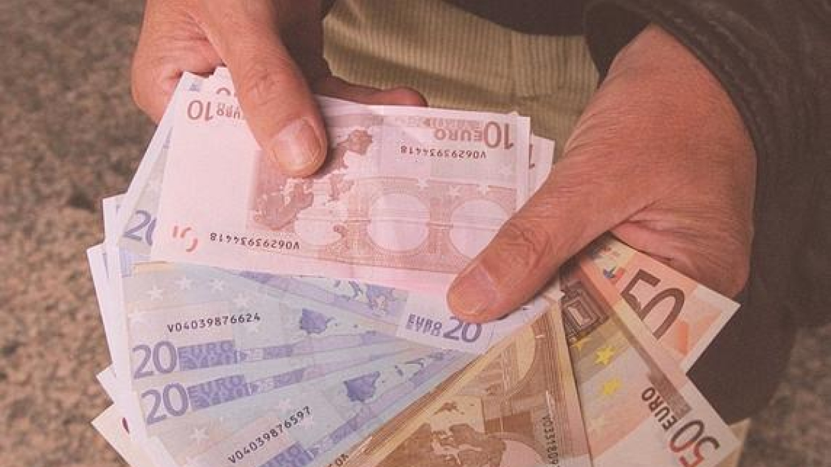 Billetes de euro.