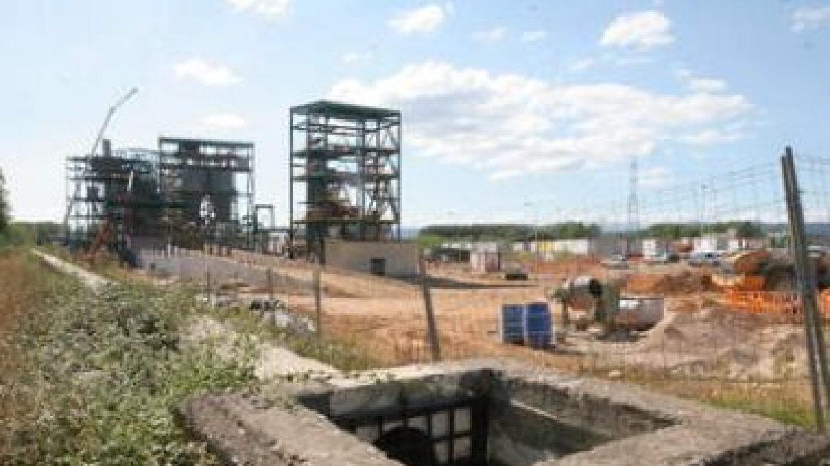Las obras de la planta de oxicombustión en Cubillos.