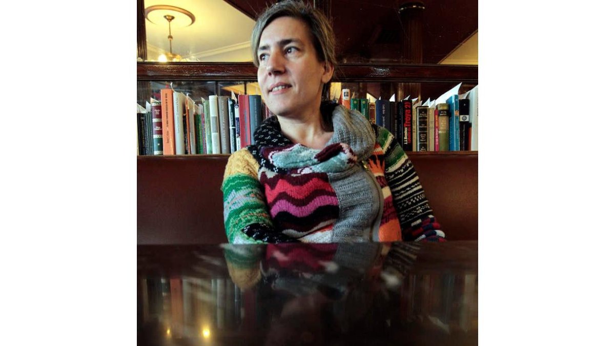 La escritora Lea Vélez, en Madrid.