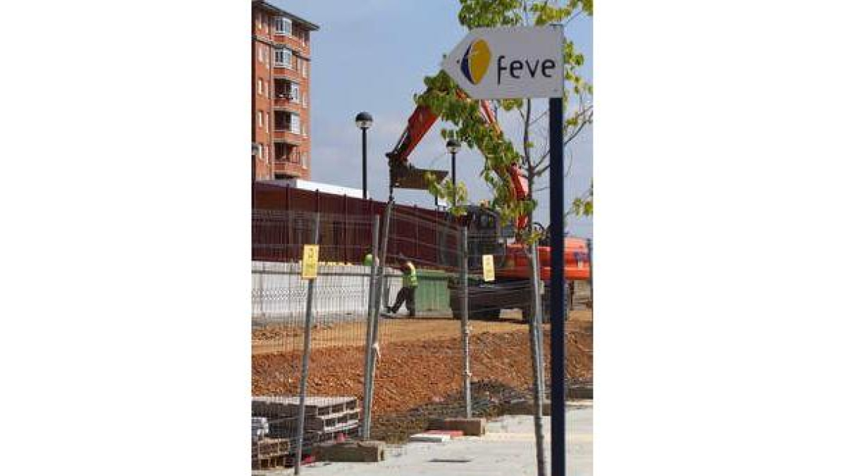 Imagen del inicio de las obras en La Asunción el viernes.