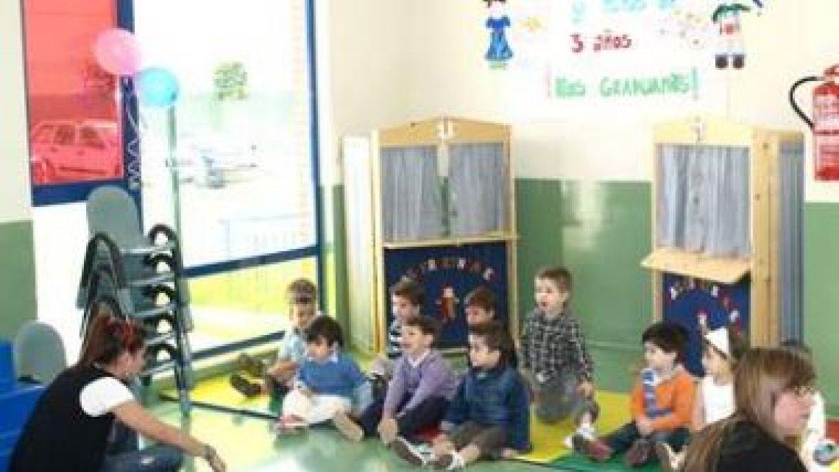 Una de las actividades del centro de educación de infantil.