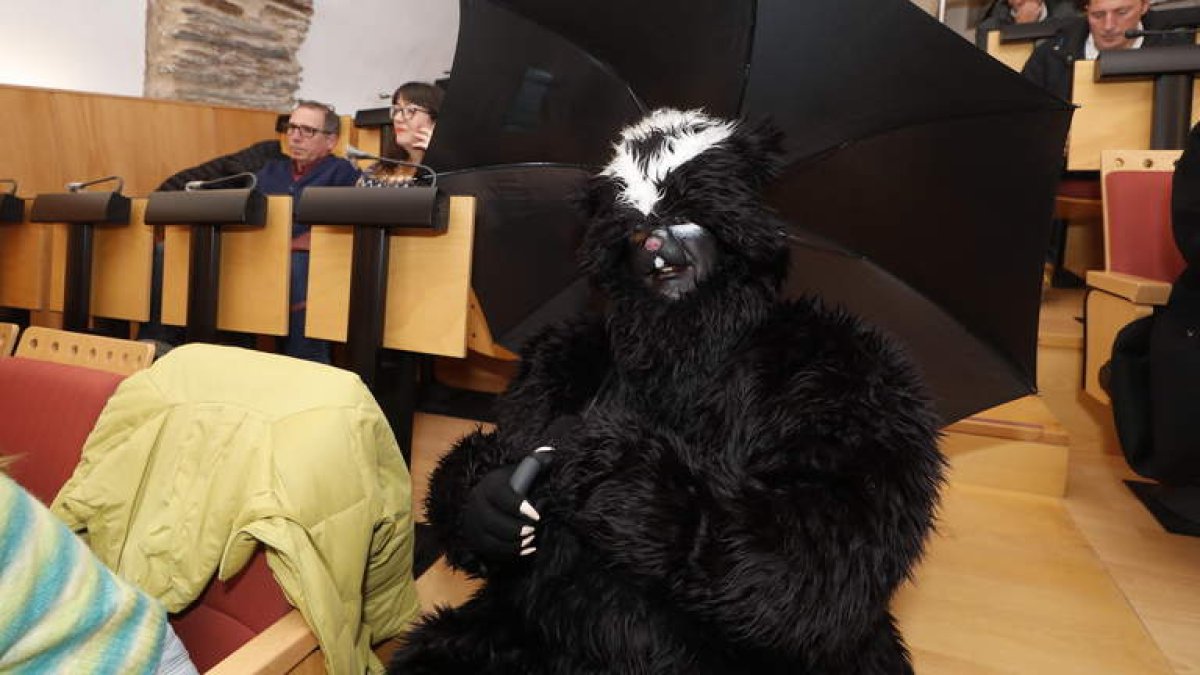 El vecino mofeta que protagoniza la campaña. L. DE LA MATA