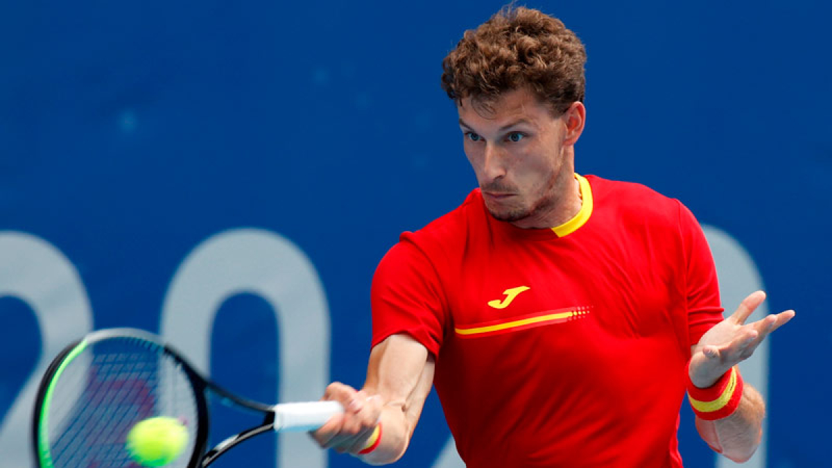 Pablo Carreño jugará mañana por el tercer puesto y la medalla de bronce tras caer hoy ante el ruso Khachánov. KAI FÖSTERLING / EFE