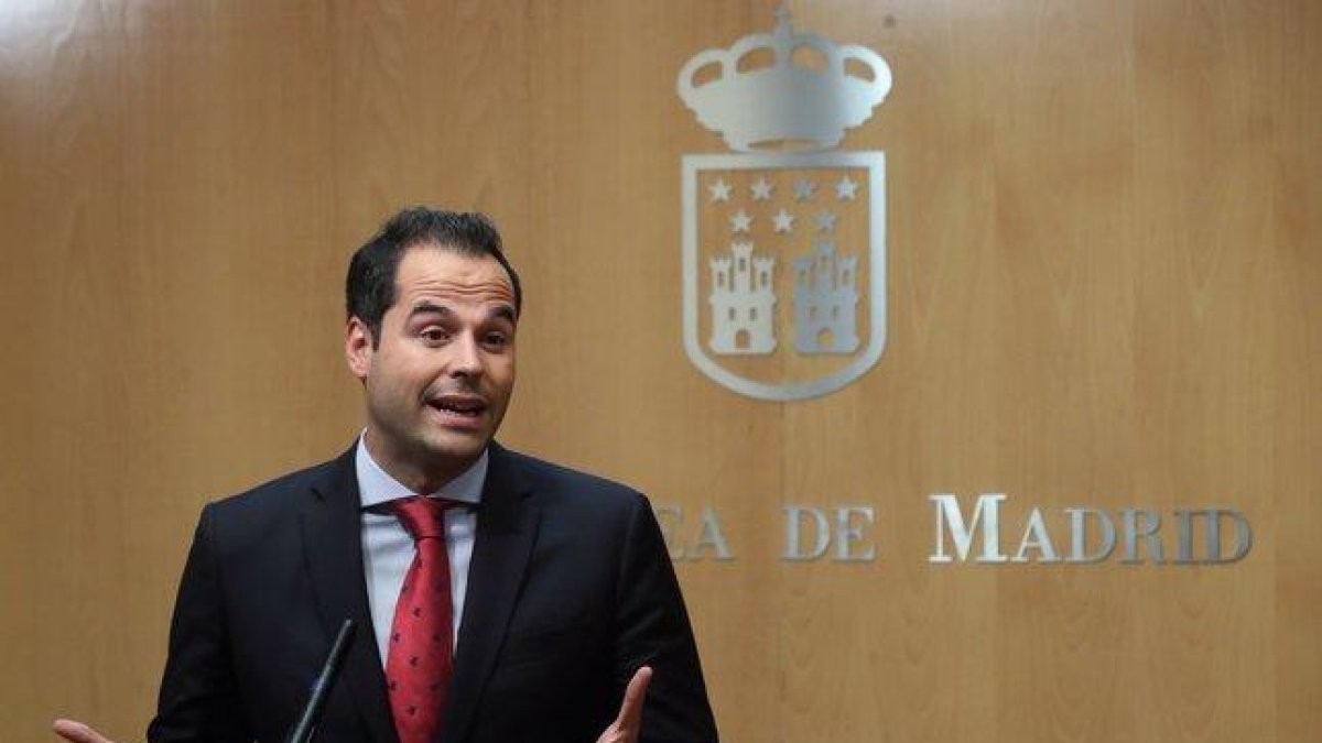 El representante de Ciudadanos en la Asamblea de Madrid, Ignacio Aguado.