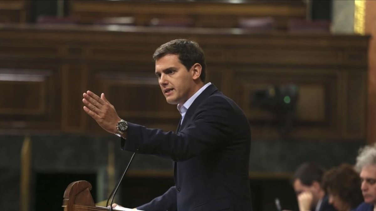 Albert Rivera, el pasado 17 de julio en el Congreso de los Diputados. /