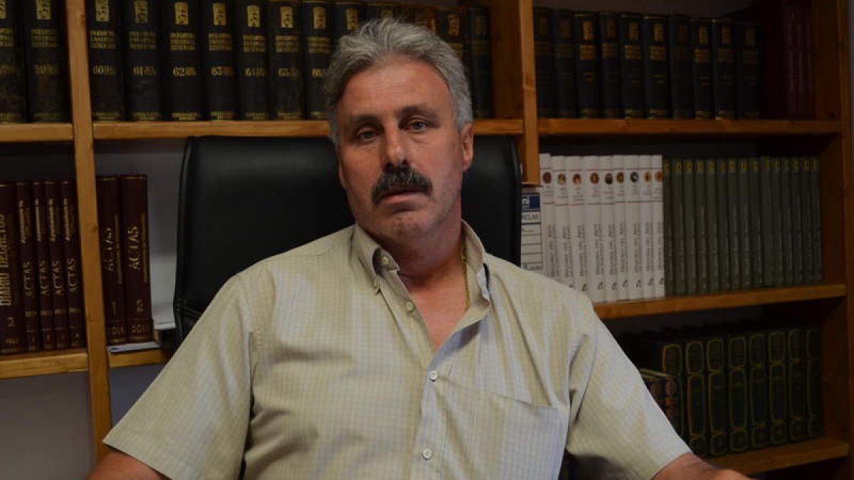 El leonesista Higinio García Domínguez, actual alcalde de Villamañán, lleva en el cargo desde 2015. MEDINA
