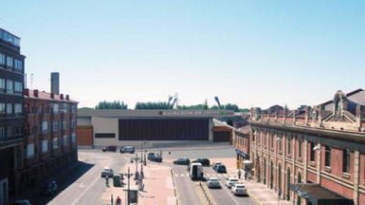 Montaje virtual en el que se ve cómo quedará la estación provisional del AVE.