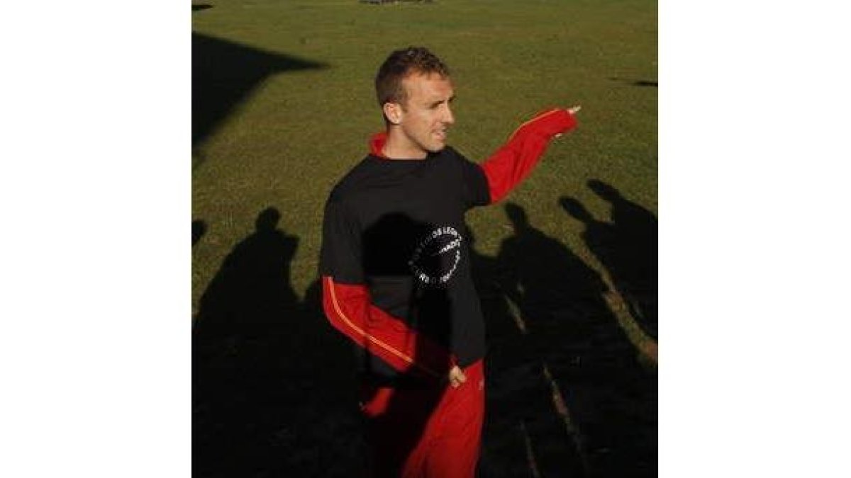 Sergio Sánchez, durante un entrenamiento.