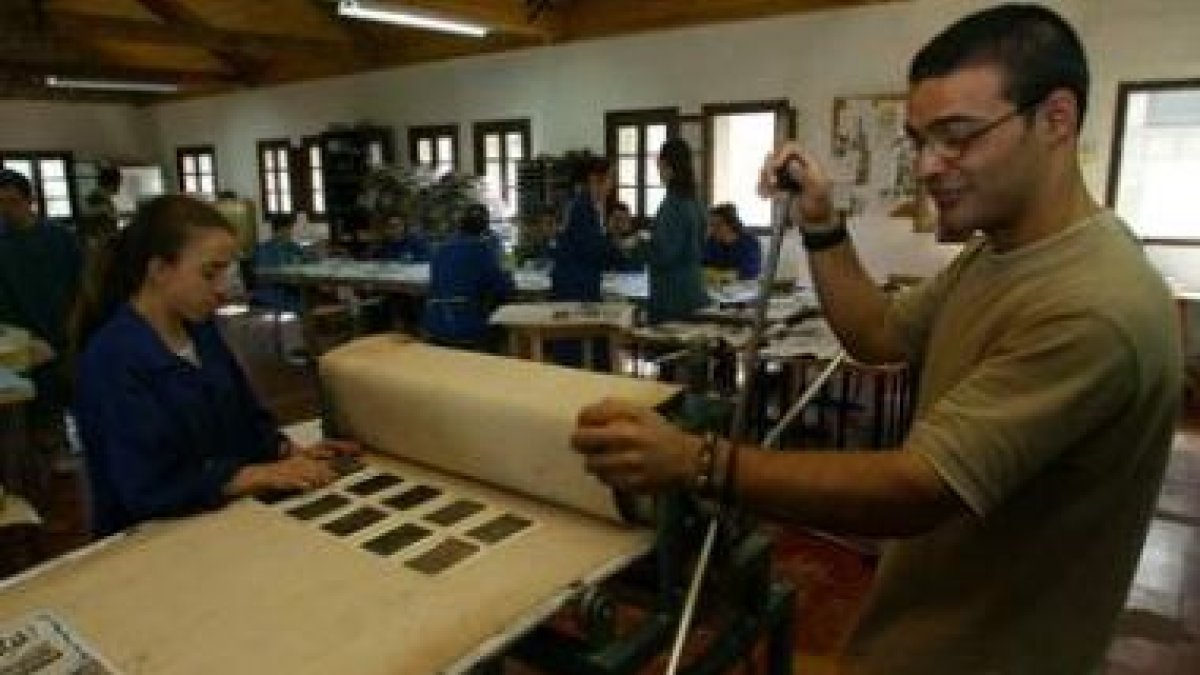La foto de archivo muestra uno de los talleres ocupacionales de Asprona