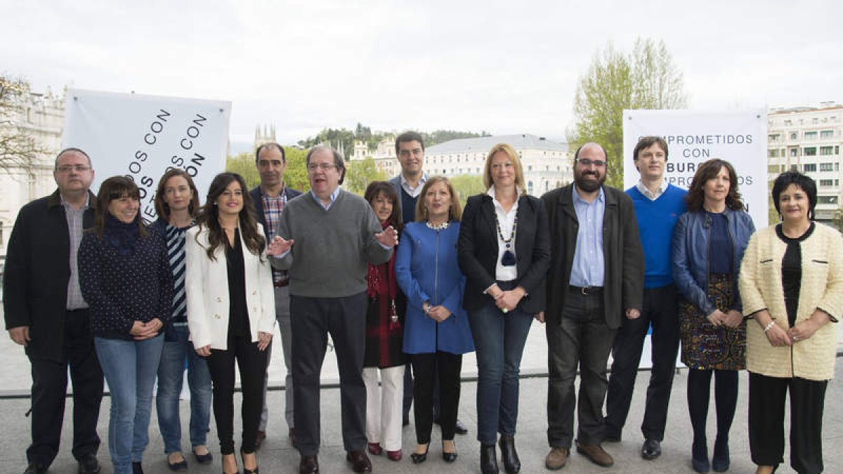 Juan Vicente Herrera presenta la candidatura autonómica del PP por la provincia de Burgos.