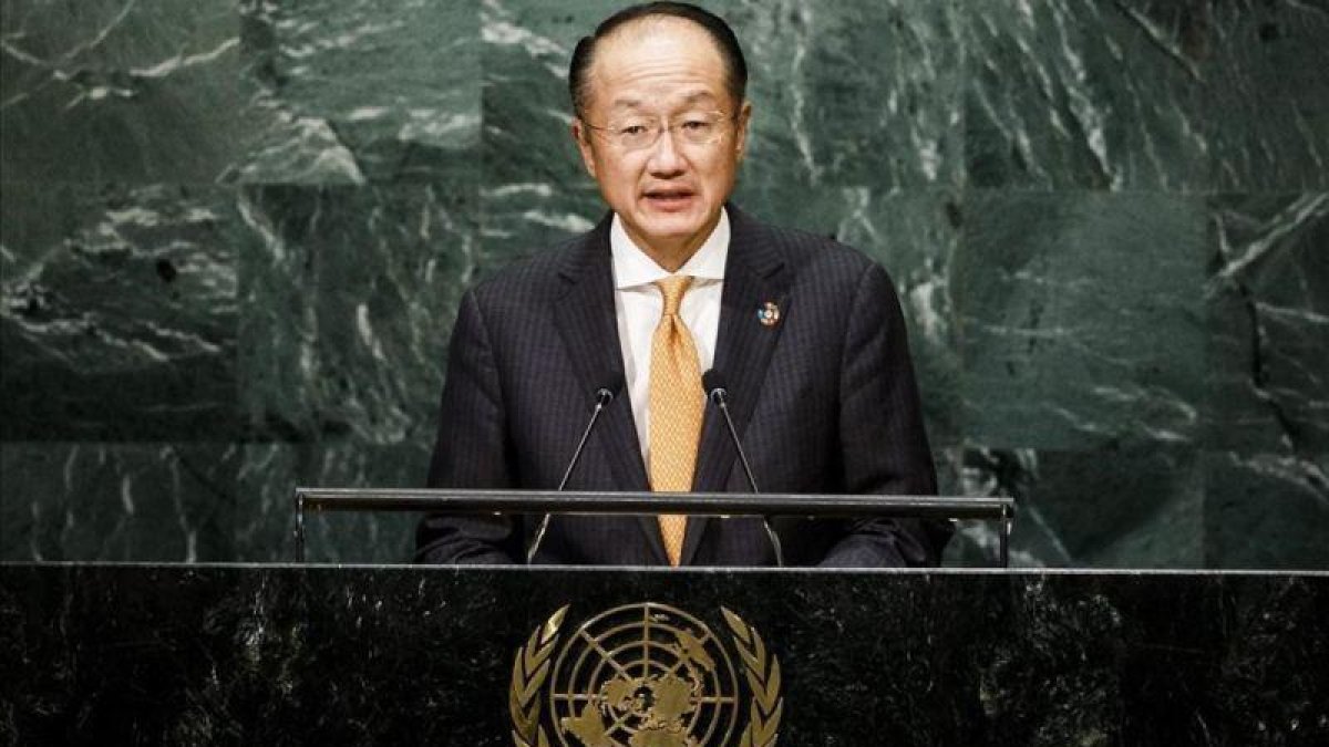 El presidente del Banco Mundial, Jim Yong Kim, durante una intervención en la ONU.