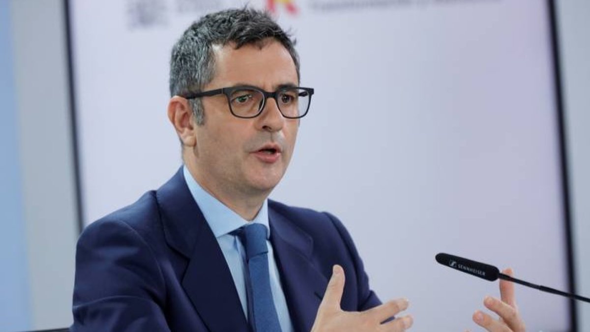 El ministro de Presidencia y Relaciones en las Cortes, Félix Bolaños. ZIPI