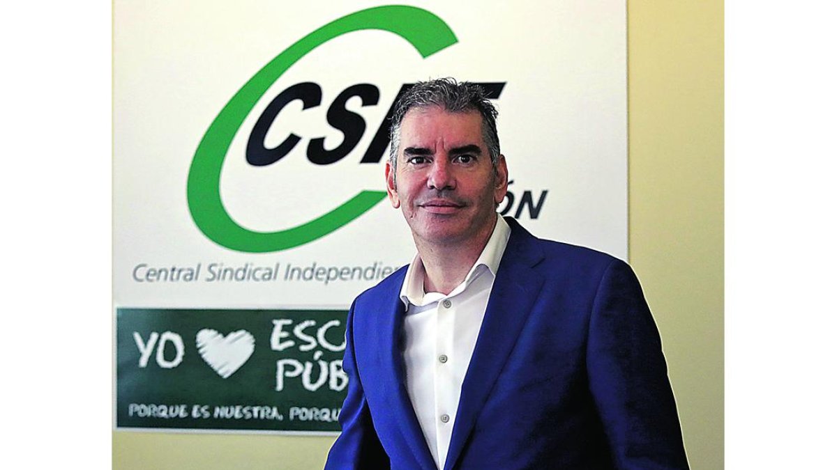 Benjamín Castro, presidente de Csif en Castilla y León. MARCIANO PÉREZ