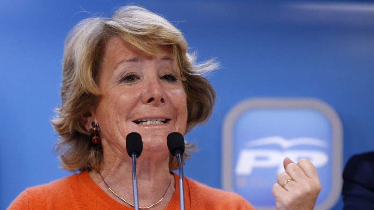 Esperanza Aguirre presidió ayer el Comité de Dirección del PP de Madrid.