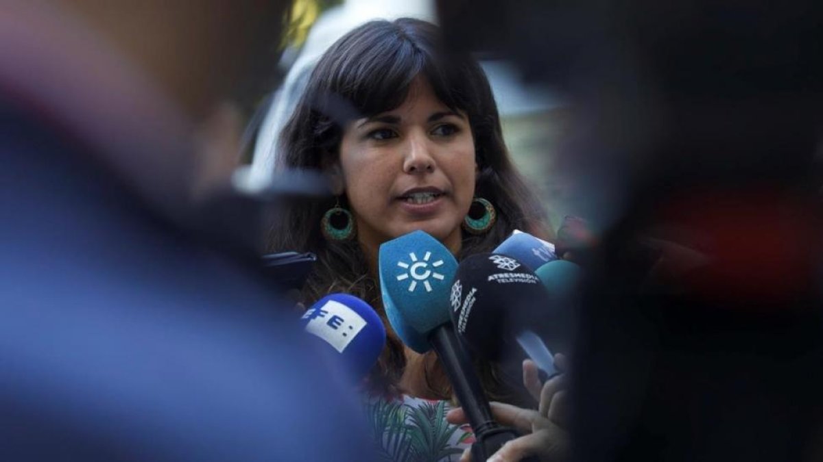 Teresa Rodríguez, secretaria general de Podemos Andalucía.