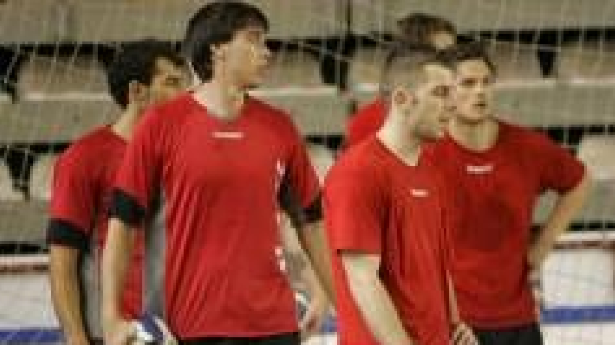 Aguirrezabalaga entrenando con sus compañeros