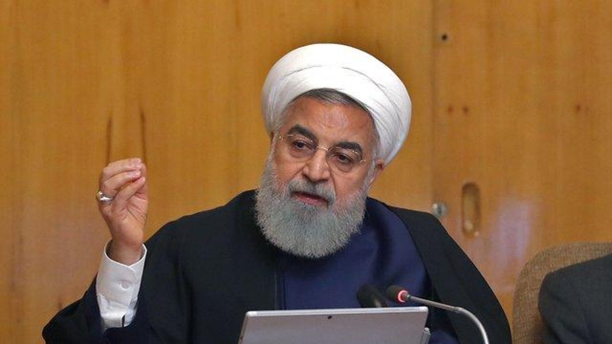 El presidente iraní, Hasan Rohaní, en una comparecencia en televisión.