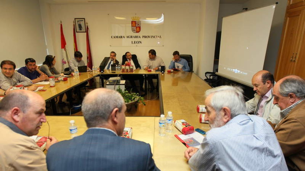 Las organizaciones agrarias asistieron a la presentación de las legumbres con DNI.