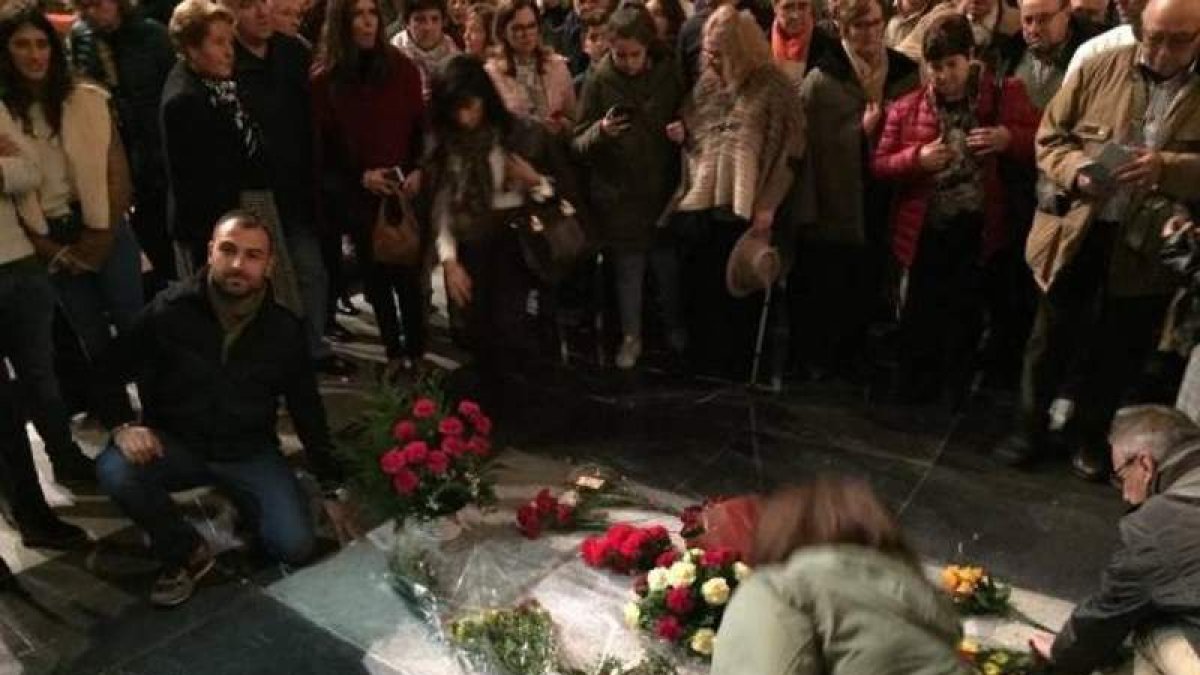 Imagen de los franquistas que acudieron al Valle. J. J. F