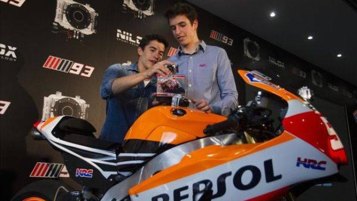Marc Márquez y su hermano Álex.