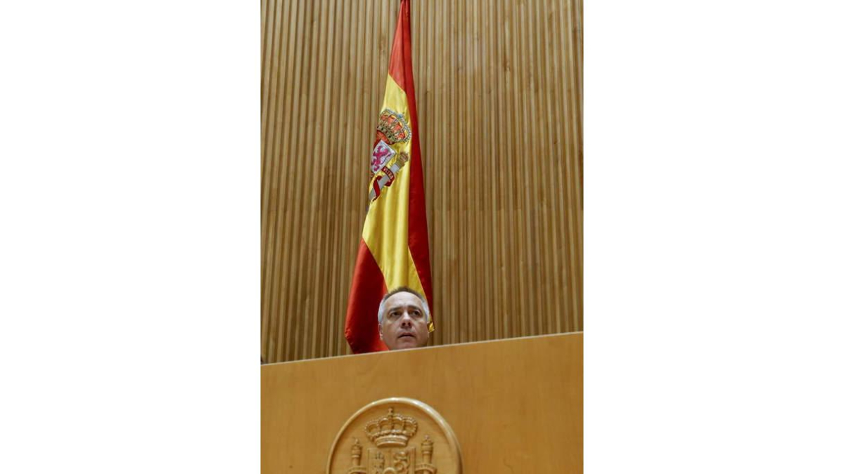 Pere Navarro durante su intervención ayer en el Congreso.