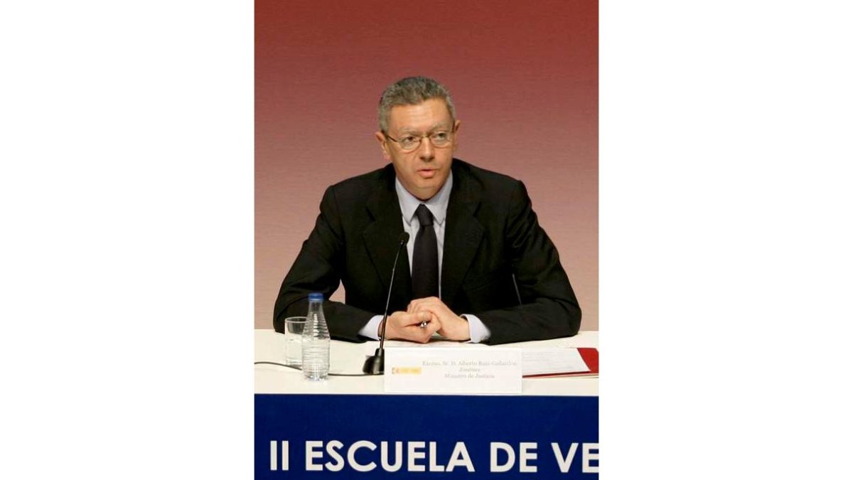 El ministro de Justicia, Alberto Ruiz-Gallardón.