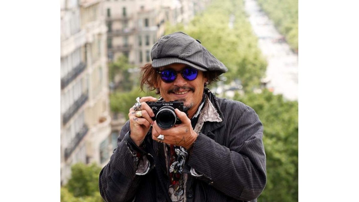 Johnny Depp cuando presentó la película en Barcelona. QUIQUE GARCÍA