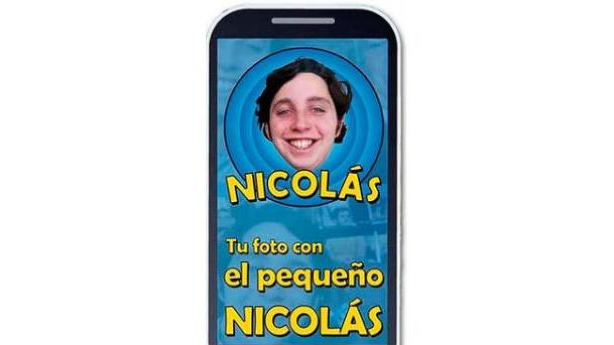 Carátula de la aplicación 'Tu foto con el pequeño Nicolás'.