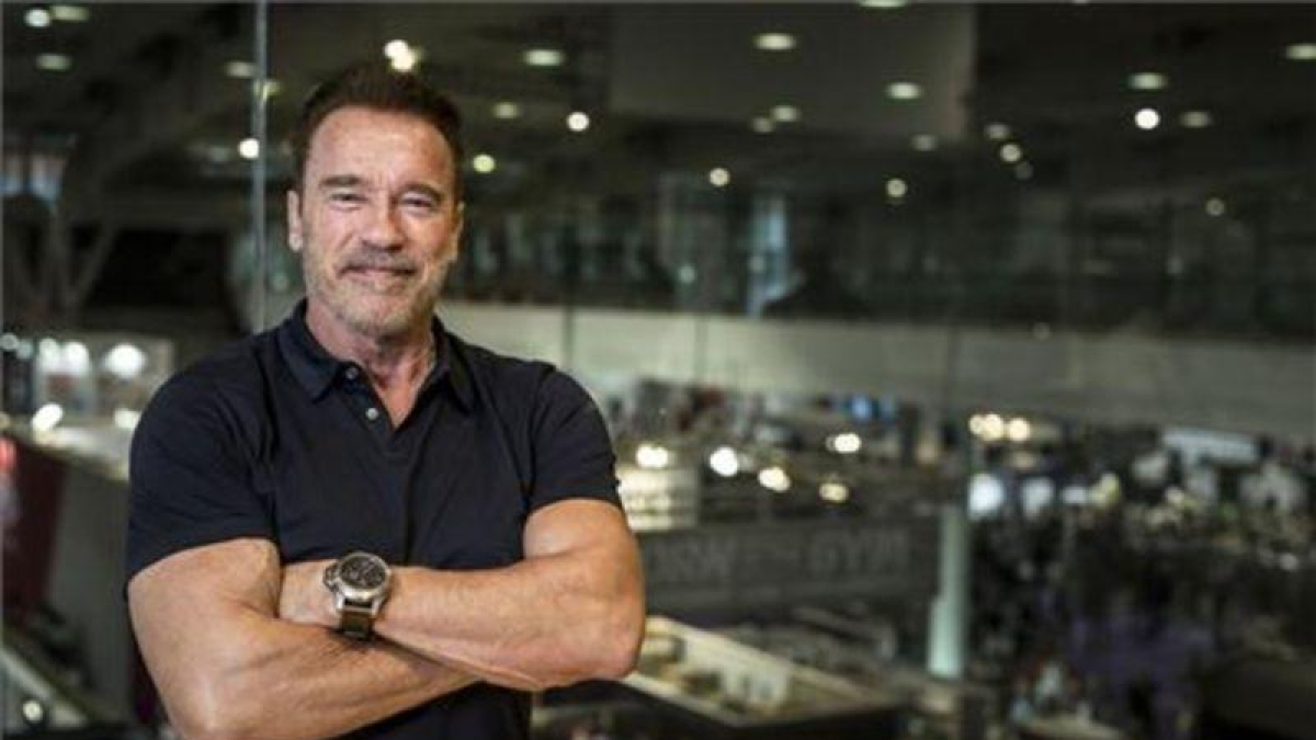 Arnold Schwarzenegger en el evento multideportivo que organiza en la Fira del Hospitalet.