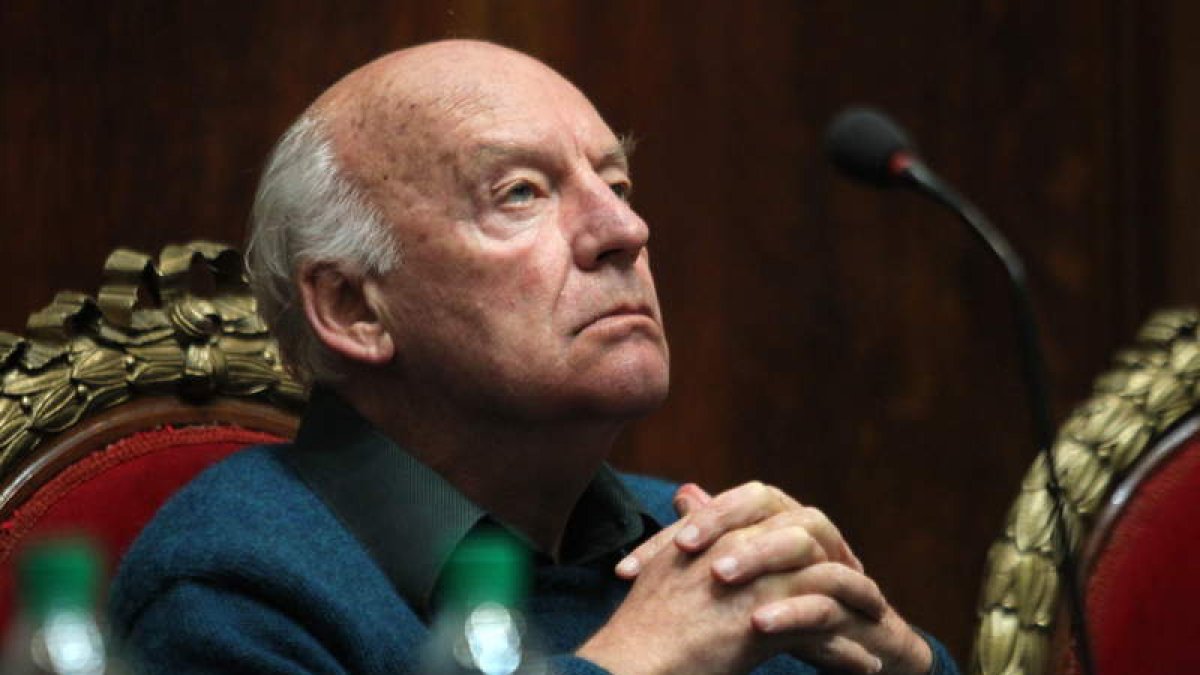 Fotografía tomada en 2011 del escritor uruguayo Eduardo Galeano, fallecido en 2015