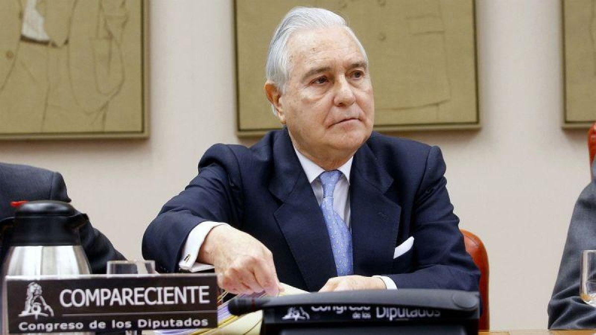 Carlos Dívar, en el 2012, en el Congreso de los Diputados.