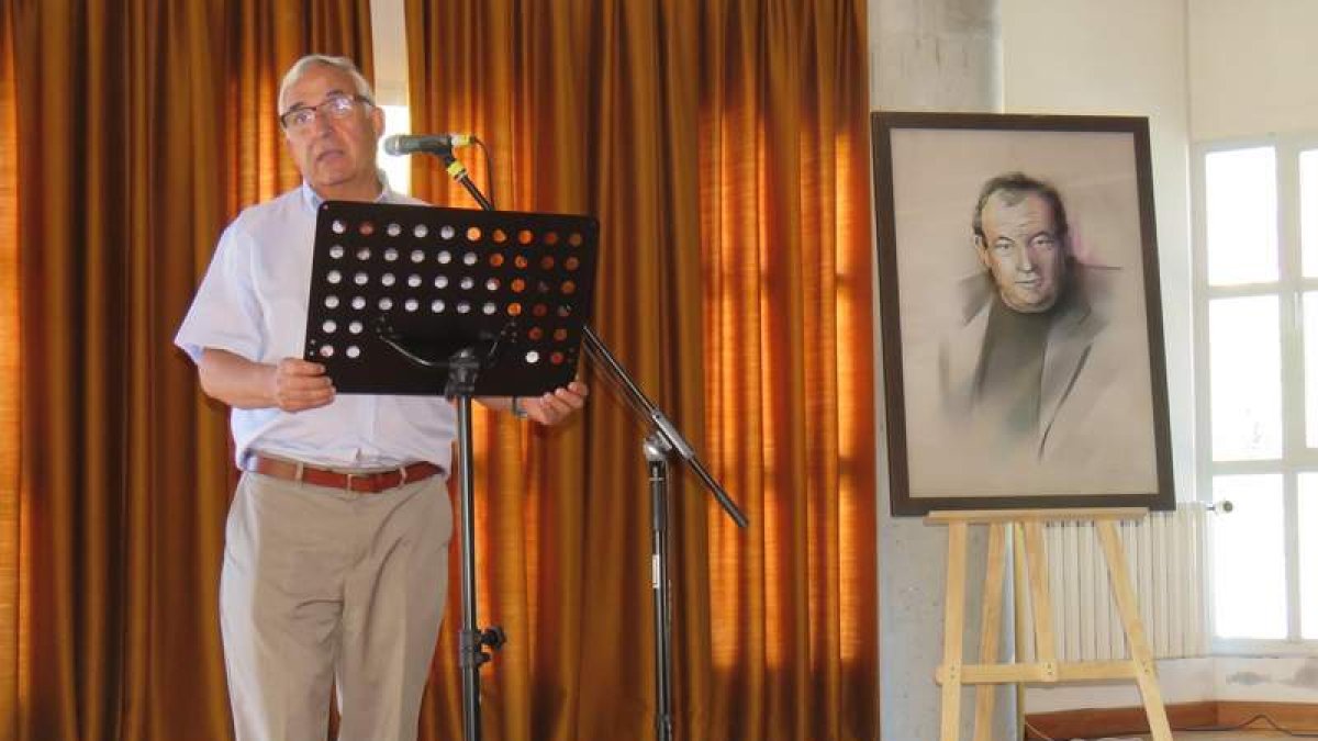 Jesús García, hermano de Laudino, intervino en el acto.