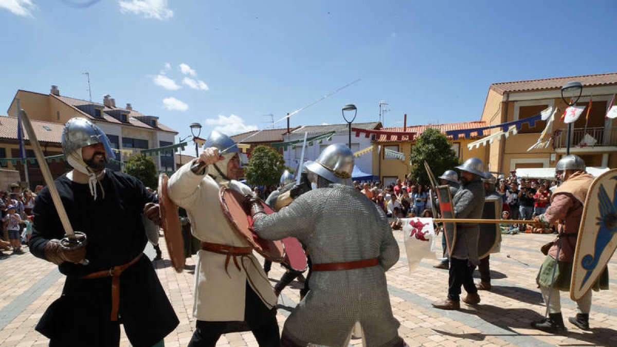 Recreación de la batalla de Villadangos. RAMIRO