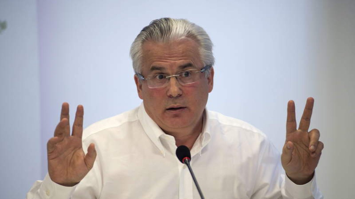 El ex instructor de la Audiencia Nacional, Baltasar Garzón, ayer, en Jaén.